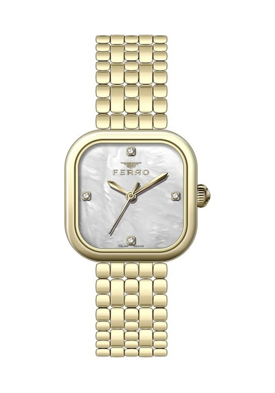 Ferro Fl40178a-b Quartz Çelik Sarı 26 Mm Kadın Kol Saati