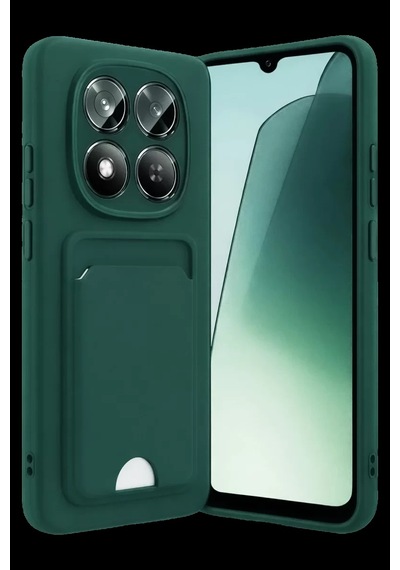 Xiaomi Redmi Note 15 Pro 4g Kelvin Kartvizitli Silikon - Koyu Yeşil