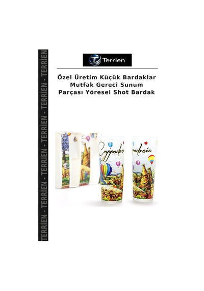 Özel Üretim Küçük Bardaklar Mutfak Gereci Sunum Parçası Yöresel Shot Bardak