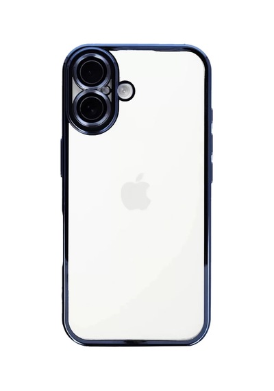 Newface Apple İphone 16 Kılıf Razer Lensli Silikon - Açık Mavi
