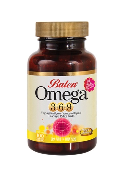 Balen Omega 3-6-9 Yumuşak Kapsül - 100 Kapsül X 1585 MG Balen Omega 3-6-9 Yumuşak Kapsül - 100 Kapsül X 1585 MG