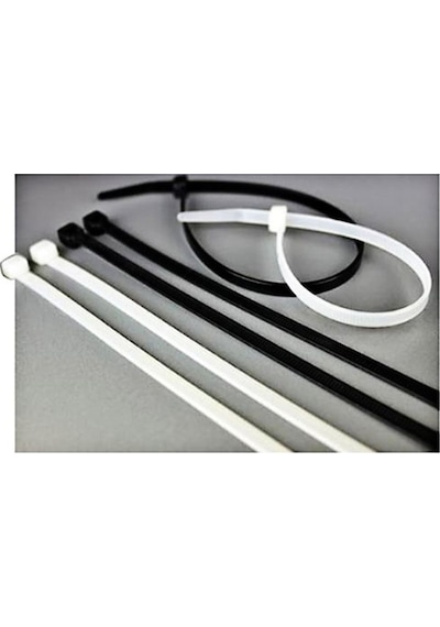 Zenith Kablo Bağı Plastik Cırt Tesisat Kelepçesi 3.6 X 200 Mm 100 Adet Siyah
