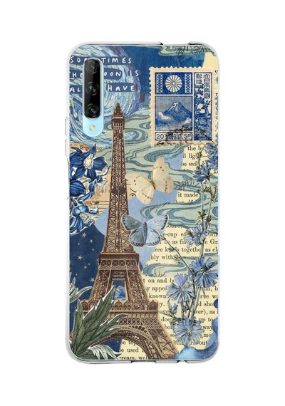 Huawei P Smart Pro Uyumlu Paris Ve Eyfel Kulesi Baskılı Silikon Kılıf