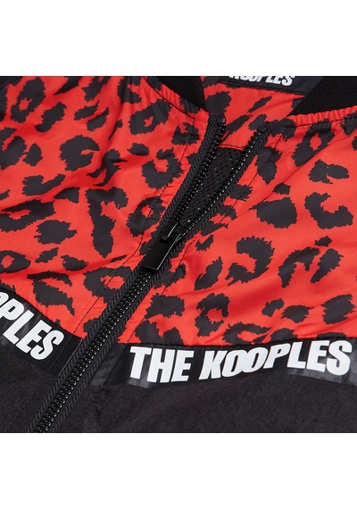 The Kooples Erkek Renk Bloklu Baskılı Siyah Ceket