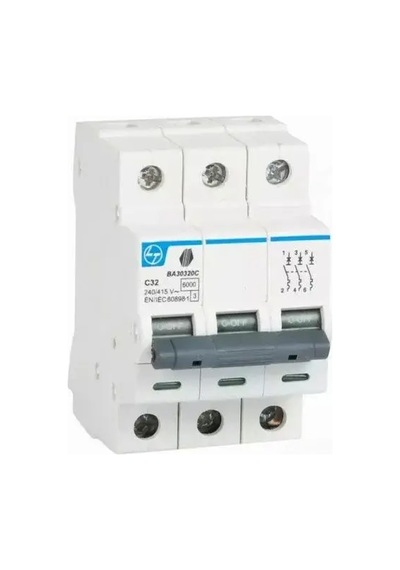 Lauritz Knudsen, BA30320C-32A, 6kA, C, 3P MCB, Otomatik sigorta