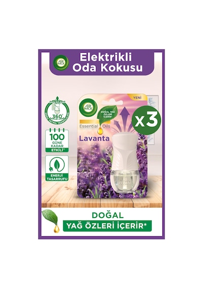 Air Wick Elektrikli Oda Kokusu Kit Lavanta - Cihaz + Yedek Şişe x 3