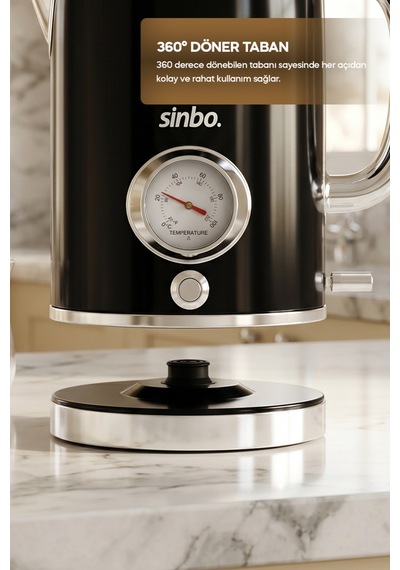 Sinbo Stm-5849 Elektrikli Çay Seti Siyah