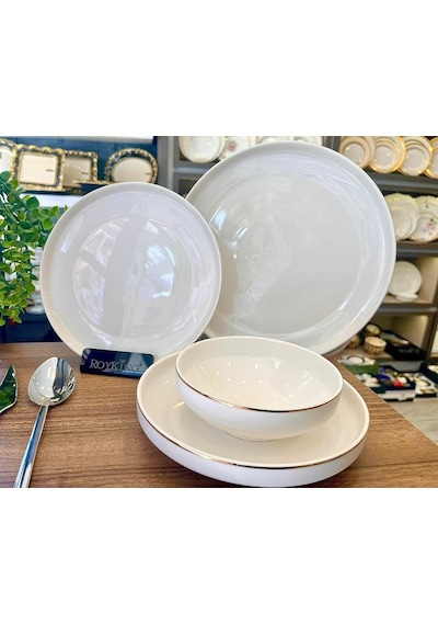 Royking Dina Gold Line 24 Parça Yemek Takımı Hrn 23030g
