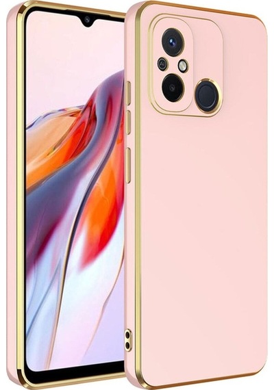 Xiaomi Redmi 12c Kılıf Zore Bark Kapak Rose Gold