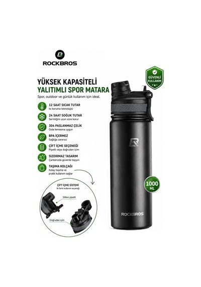 Paslanmaz Çelik Termos Sporcu Matarası 550 Ml Çok Renkli