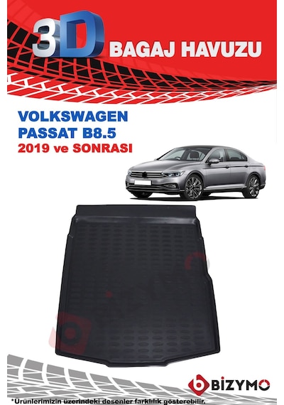 Volkswagen Passat B8 2015 ve Sonrası 3D Bagaj Havuzu Bizymo