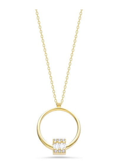 Sefa Gold 14 Ayar Altın Baget Kolyesfkl254