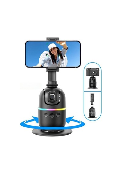 Tripod 360 Yüz Takip Gimbal Akıllı Video Selfie Telefon Tutucu P03 Syrox