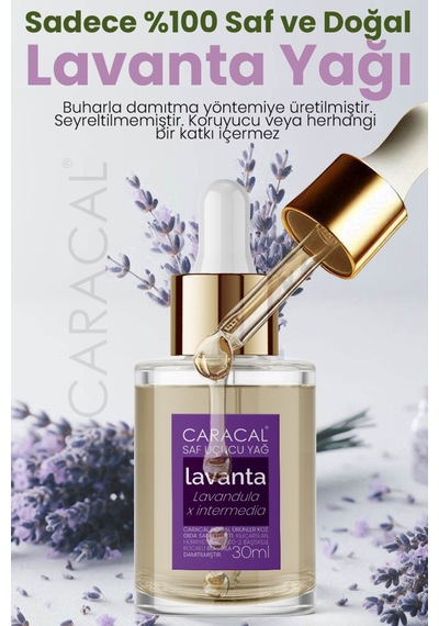 Caracal Saf Lavanta Uçucu Yağı Doğal Lavanta Yağı 30 ML