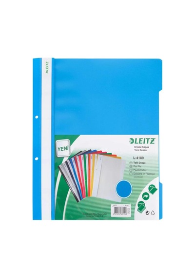 Tr 4189 Plastik Telli Dosya, Mavi, 50'li Paket Diğer