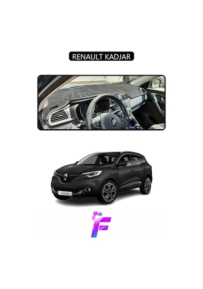 Renault Kadjar 2015-2018 Uyumlu Torpido Örtüsü Yansıma Önleyici Tam Koruma Hızlı Montaj J78 Torpido Halısı