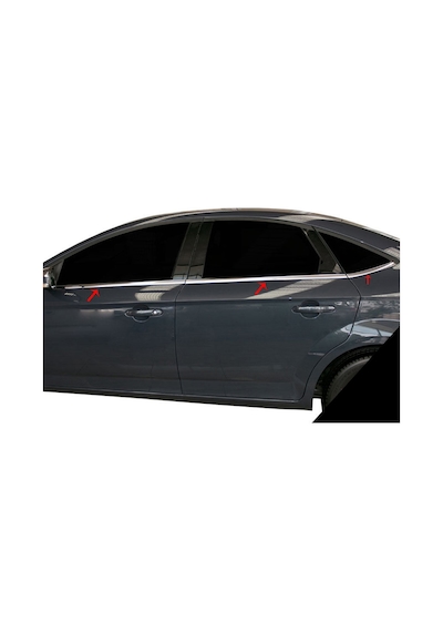 Ford Mondeo Krom Cam Çıtası 2007-2015 6Prç Paslanmaz Çelik N11.4408