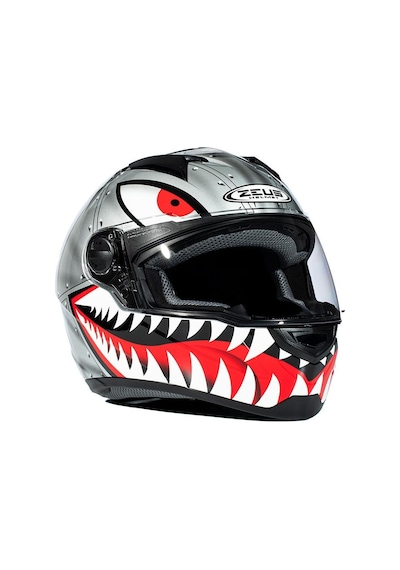 Zeus Zs-811a Al-38 Slv Black Motosiklet Kaskı