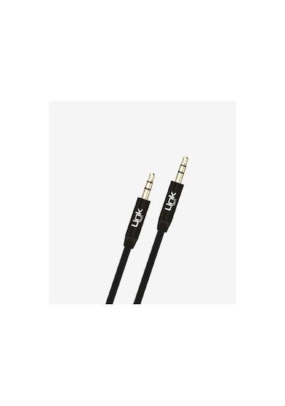Link Tech A585 3.5mm Aux Ses Kablosu Silikon Gövde 1 Metre Siyah
