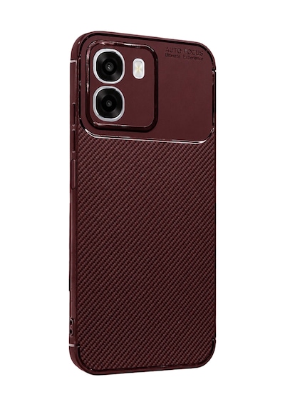 Uryport Oppo Oppo A6t 5g Auto Focus Karbon Kapak - Bordo