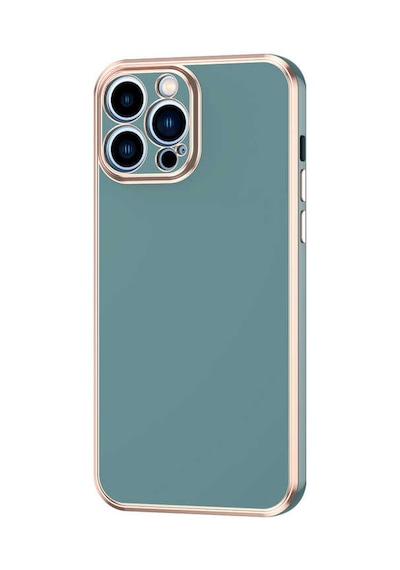 Ardemix Apple iPhone 12 Pro Uyumlu Bark Kılıf-petrol Yeşil Petrol Yeşil