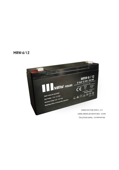 Mervesan Mrw-6-12 Kuru Tip Akü ( MRW-6/12 )