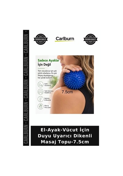 Özel Üretim Fizik Tedavi Rahatlama El-ayak-vücut İçin Duyu Uyarıcı Dikenli Masaj Topu-7.5cm