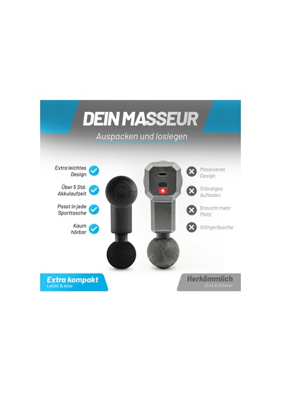 Aerobis Mini Masaj Tabancası - Kaslar Ve Fasya İçin Ekstra Hafif Tetik Nokta Masajı - 4 Aparat Ve Rahatlama Seviyesi İçeren Masaj Tabancası, El Masajı Aerobis Mini Masaj Tabancası - Kaslar Ve Fasya İçin Ekstra Hafif Tetik Nokta Masajı - 4 Aparat Ve Rahatlama Seviyesi İçeren Masaj Tabancası, El Masajı