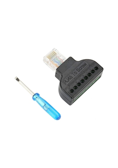 Rj45 To Screw Terminal Vidalı Klemens Çevirici