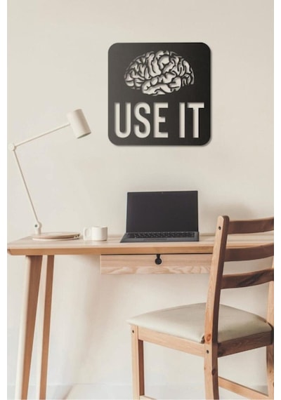 Use It Duvar Tablosu Ahşap Duvar Yazısı Lazer Duvar Süsü (513030315)