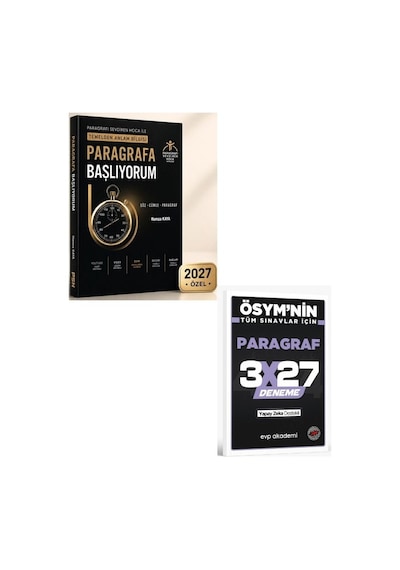 2027 Paragrafı Sevdiren Hoca 2027 Paragrafa Başlıyorum Temelden Anlam Bilgisi+evp Akademi Paragraf