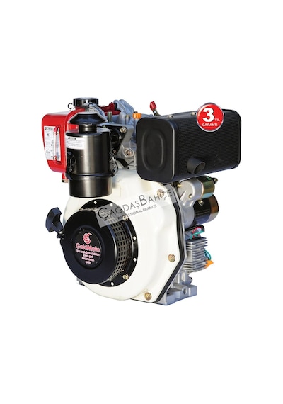 Goldmoto Gm170F-G5 Dizel Motor 5 Hp İpli Krank Mili Konik Kısa