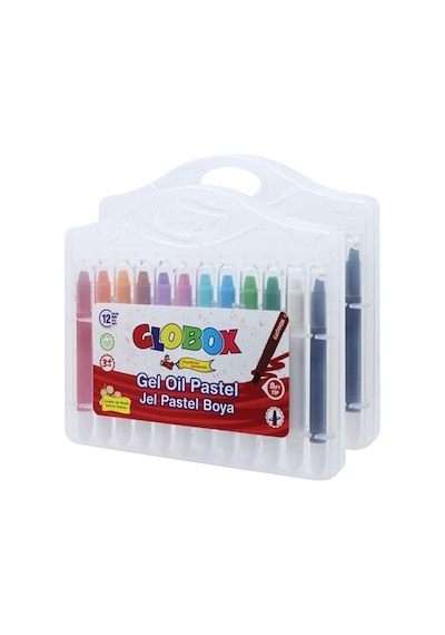 Globox Çevirmeli Jel Pastel Boya 12 Li 3259