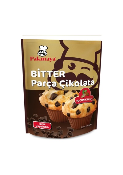 Pakmaya Bitter Parça Çikolata 70 G - 8 Adet Tarı