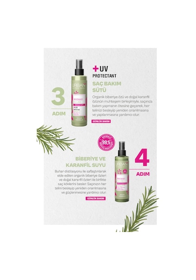 Rosemary & Clove Biberiye Ve Karanfil Suyu % 99.5 Doğal Ve Saf 150 Ml