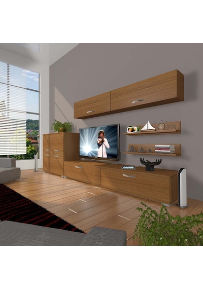 Decoraktiv Eko 6y Slm Std Tv Ünitesi Tv Sehpası Ceviz