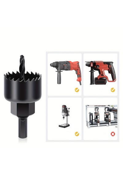 Lunaev 1in1 Buat Açma Panç Seti Metal - Ahşap - Pvc - Alçıpan - Pls. 19-22-29-32-38-44-51-64 Mm