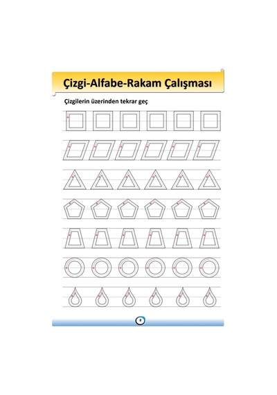 Çizgi Alfabe Rakam Çalışmaları YAZ-SİL Kitabı