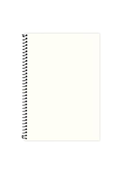 2015075/3 Eco Kraft Sert Kapaklı, Spiralli, Sarı Kağıtlı, 200 Sayfa, Mor 103 Ivory