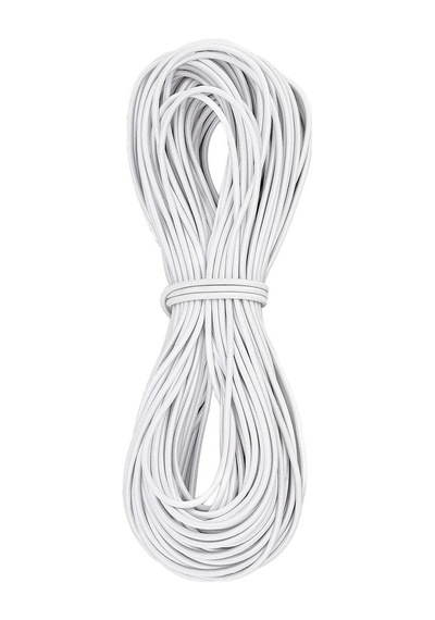 Beyaz 5 Metre 2 Mm Yuvarlak Lastik