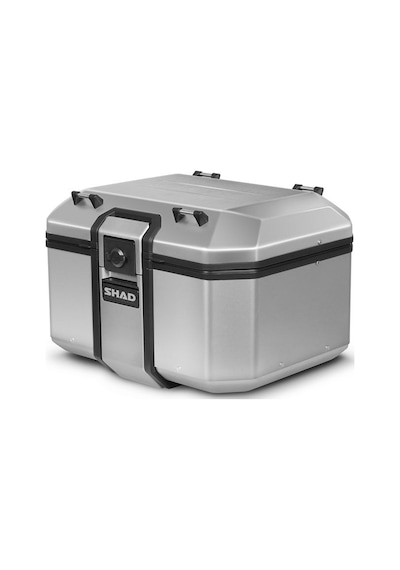 Tr48 Silver Motosiklet Arka Çanta 48 Litre Kapasiteli Top Case Motor Çanta Alümimyum Çok Renkli