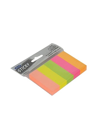 Mas 3661 12x45 Mm 5 Renk 25 Yaprak Yapışkanlı Plastik Ayraç