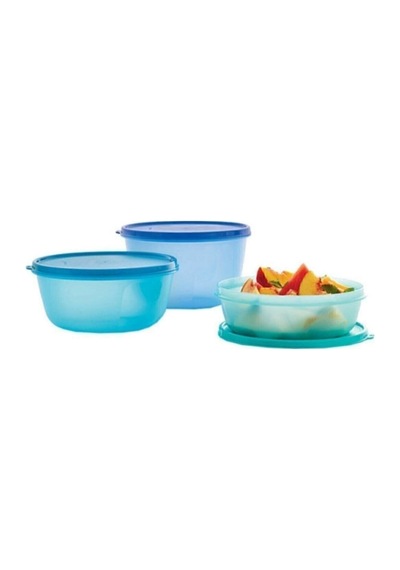 Buzdolabı Saklama Kabı 3lü Set Mucize Şeker Set Mavi