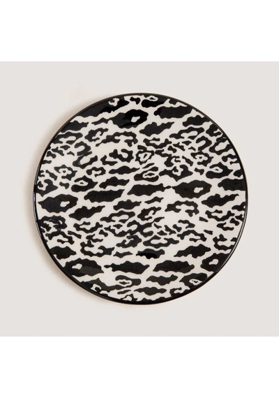 Sisam Stripe Pasta Tabağı 19 Cm Standart Siyah