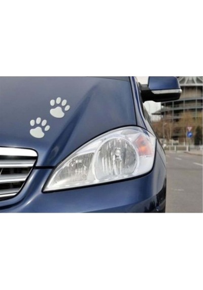Araba Yapıştırma Sticker Köpek Patileri