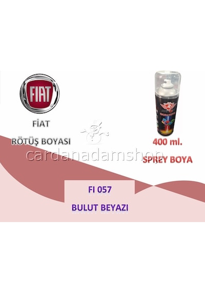 Tofaş Fiat Fı057 Rötüş Boyası Bulut Beyazı 400Ml Sprey Kutu (520384160)