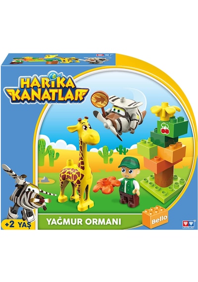 Harika Kanatlar 15 Parça Blok Bello'nun Yağmur Ormanı