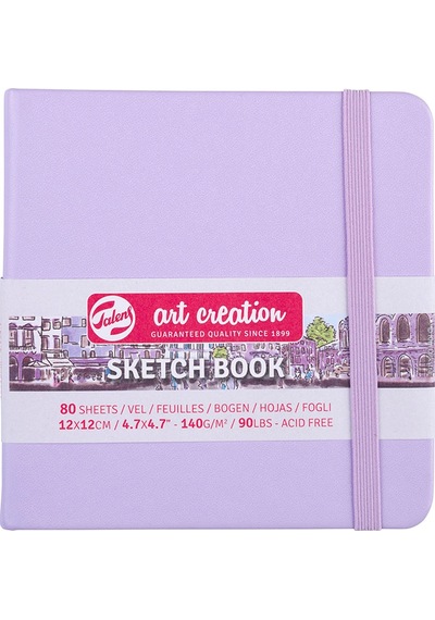 Talens Art Creation Sketch Book 12x12 CM 140g 80 Yaprak Pastel Vio
