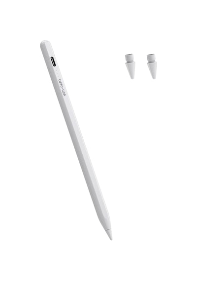 Ven-dens Vd-sp005 Apple Uyumlu iPad Uyumlu Manyetik Tablet Kalemi, Avuç İçi Reddetme, Type-c Şarj, 2, Beyaz