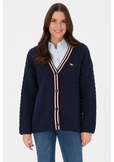 U.S. Polo Assn. U.s. Polo Assn. Kadın Lacivert Hırka Triko 50314775-vr033